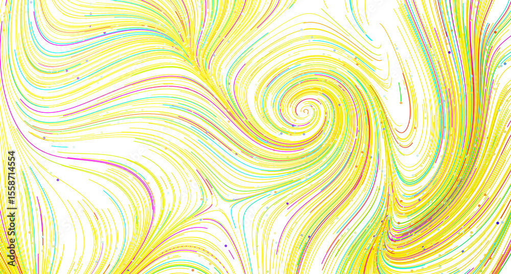 Aufkleber colorful abstract background with swirling lines and vibrant colors. perfect for websites, presentat
