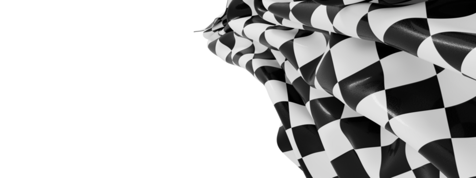 High-quality image of a checkered flag, perfect for racing, sports, and competition themes.