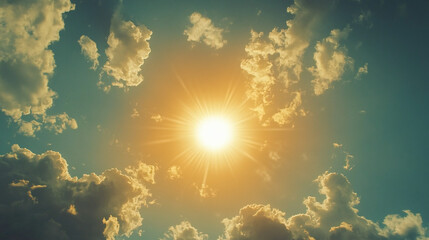 The sun shines brightly through the clouds in the sky above the clouds in the sky, and the sun shines brightly through the clouds in the clouds in the sky