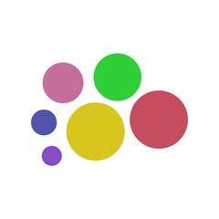 Colorful Abstract Circle Vector Elements