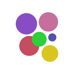 Colorful Abstract Circle Vector Elements