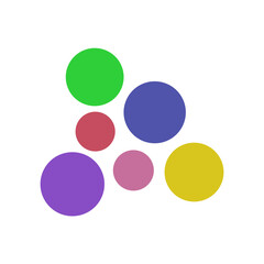 Colorful Abstract Circle Vector Elements