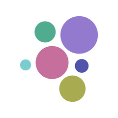 Colorful Abstract Circle Vector Elements