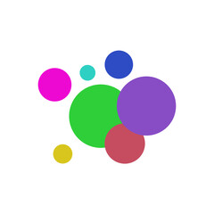 Colorful Abstract Circle Vector Elements