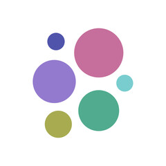 Colorful Abstract Circle Vector Elements