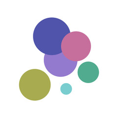 Colorful Abstract Circle Vector Elements