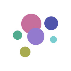Colorful Abstract Circle Vector Elements