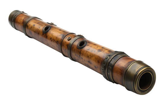 Kazoo with resonator chamber isolated on white background