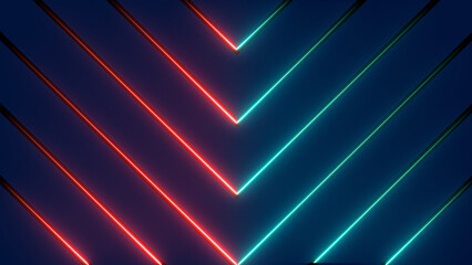 illustration of glowing neon red lines background 4k resolution illustration . on a black background. and creating a stunning illustration .4k illustration 