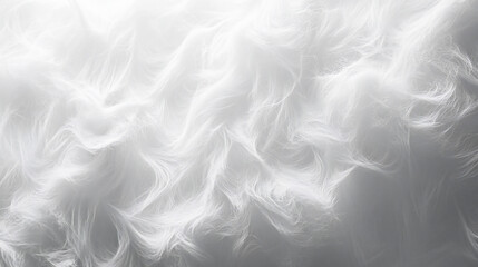 White fluffy fur fabric wool texture