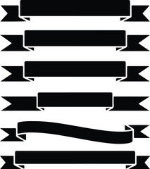 Grief Awareness Ribbon and Elegant Bow Vector Set

