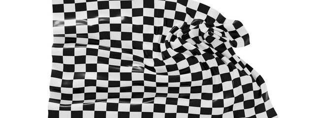 High-resolution image of a checkered flag, perfect for backgrounds or designs.  Black and white squares.