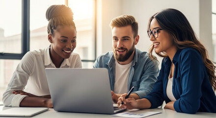 business people working together