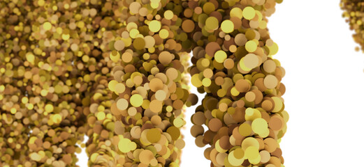 Abstract background with golden circles. Perfect for luxury, celebration, and festive designs.