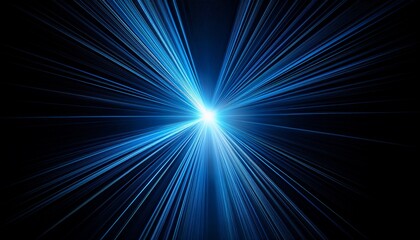 close up of laser beam isolated on black background