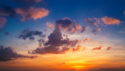 Fototapeta premium blurry colorful sunset sky background