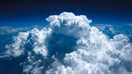 Naklejka premium Stunning Cumulus Cloudscape: Aerial View