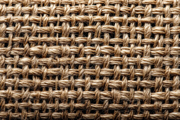 Macro weave of rustic linen fibers