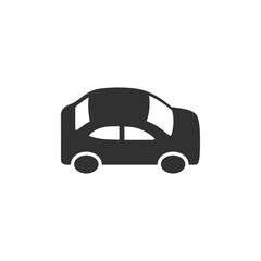 Car, solid icon. Generic vehicle for transportation.