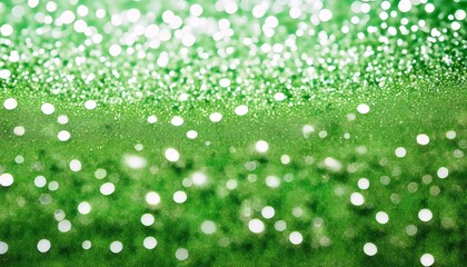 green and white glittering and sparkling abstract background