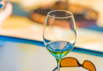 Mediterranean garden in bright sunlight in summer, Almere, Flevoland, The Netherlands, June 29, 2025