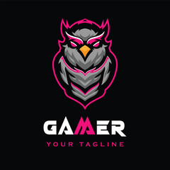 Owl Bird Game Logo