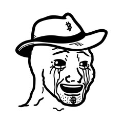 Crypto Investor Meme Face