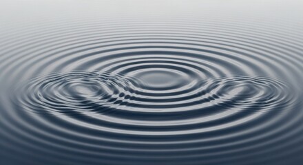 Ripples on the Water Surface Showing Concentric Waves and Their Patterns