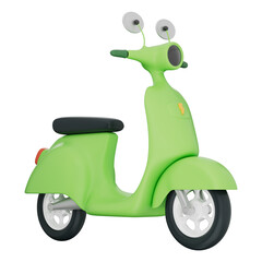 Electric motorbike for clean eco urban transport smart ride zero emission future concept