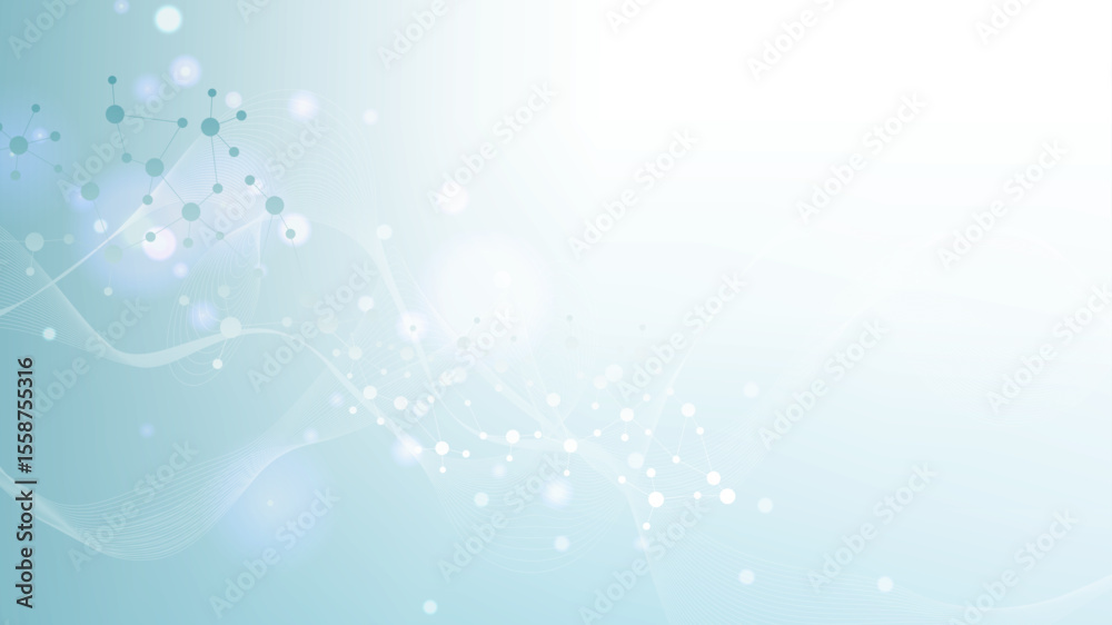 Canvas Prints structure molecule and communication dna, atom, neurons. science concept for your design. connected 