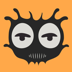 Funny Cartoon Emotion. Positive Graphic Design.