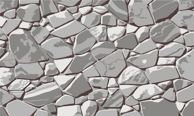 Stone wall texture, grey cobblestone surface, natural masonry background, abstract stonework design
