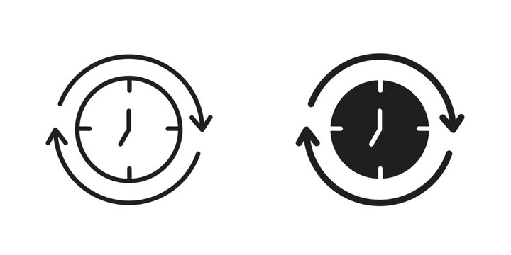 Uptime and downtime icon