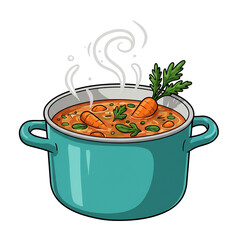温かい野菜スープ 彩り豊か