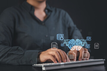 consultant explains cloud ai dashboard for contract analysis, emphasizing strong data governance and the roi gains enterprises achieve through automated insight