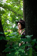 A girl's outfit styled after the indigenous peoples of the world. International Day of the World's...