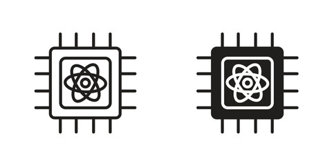 Quantum computing icon