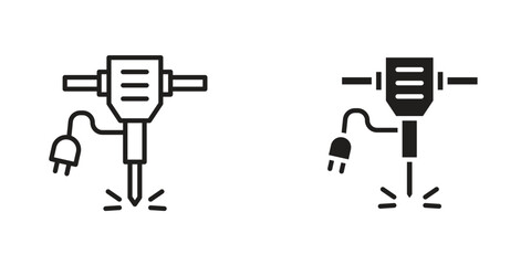 Hydraulic breaker icon