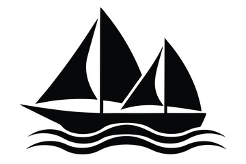 boat vector ship icon logo anchor helm bird symbol nautical maritime illustration graphic doodle.eps