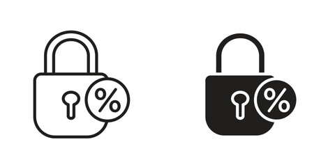 Fixed rate mortgage icon