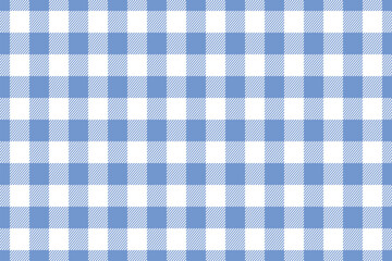 gingham background check fabric texture vector blue and white colors tartan seamless pattern illustration textile