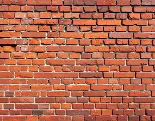 Obraz premium Red Brick Wall Texture Background Image of Aged Brickwork