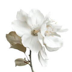 Fototapeta premium Delicate white blossoms on a dark background showcasing the flower's intricate details and soft petals