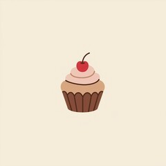 cupcake with cherry