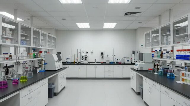 Modern clean laboratory interior