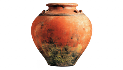 Terracotta jar,  aged,  ornamental