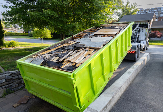Dumpster container construction renovation