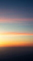 Obraz premium Stunning Aerial View of a Vibrant Sunset over the Horizon