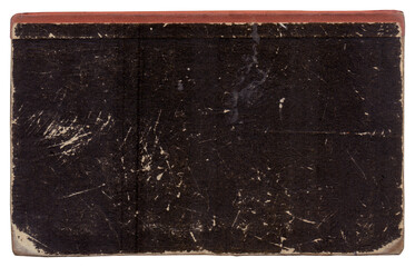 Vintage background of old book torn paper texture with scratches
