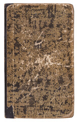 Vintage background of old book torn paper texture with scratches